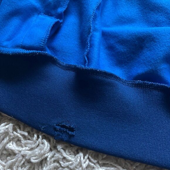 Vintage 1980s Adidas Tracksuit Zip Up Track Suit Jacket Size M Soccer Blue Red - Picture 11 of 12